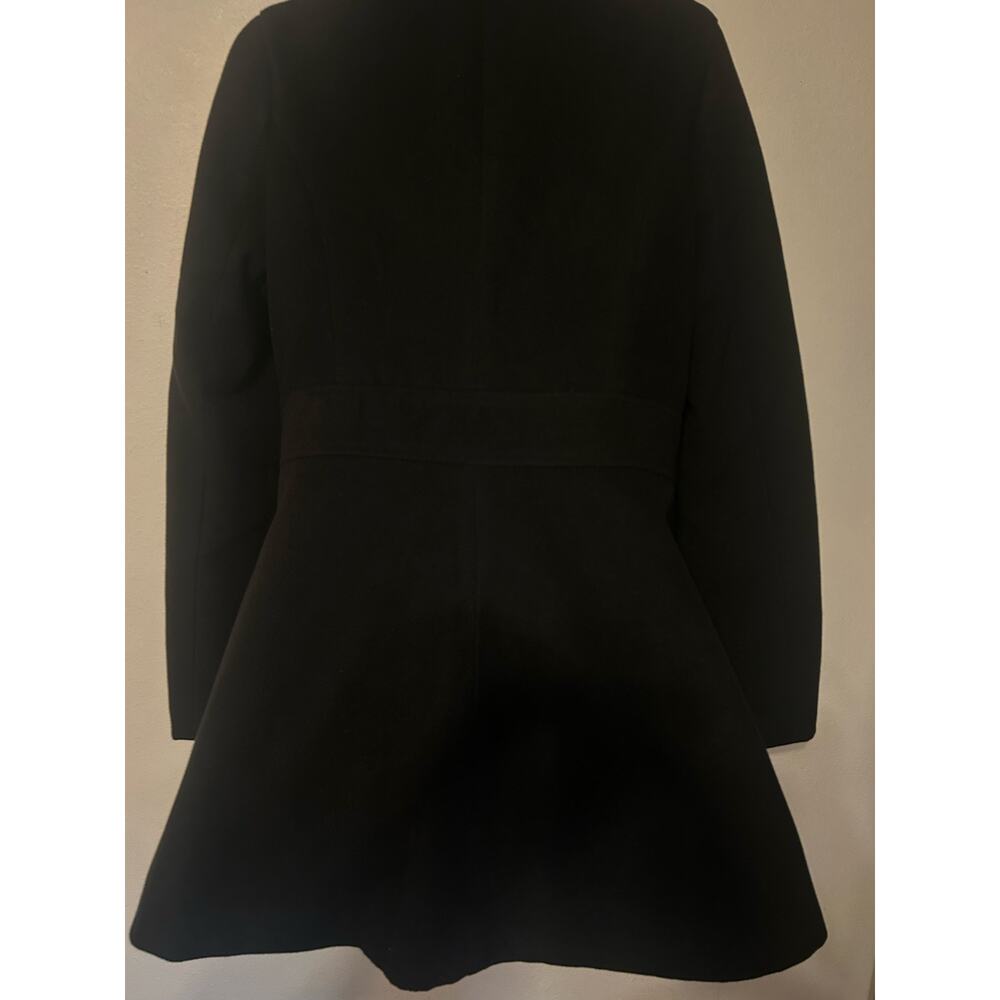 Jou Jou black Wool Lined Double-Breasted Pea Coat NWOT Size Large WMNS - Picture 14 of 16